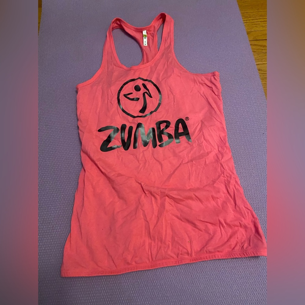 Zumba racerback pink small shirt.